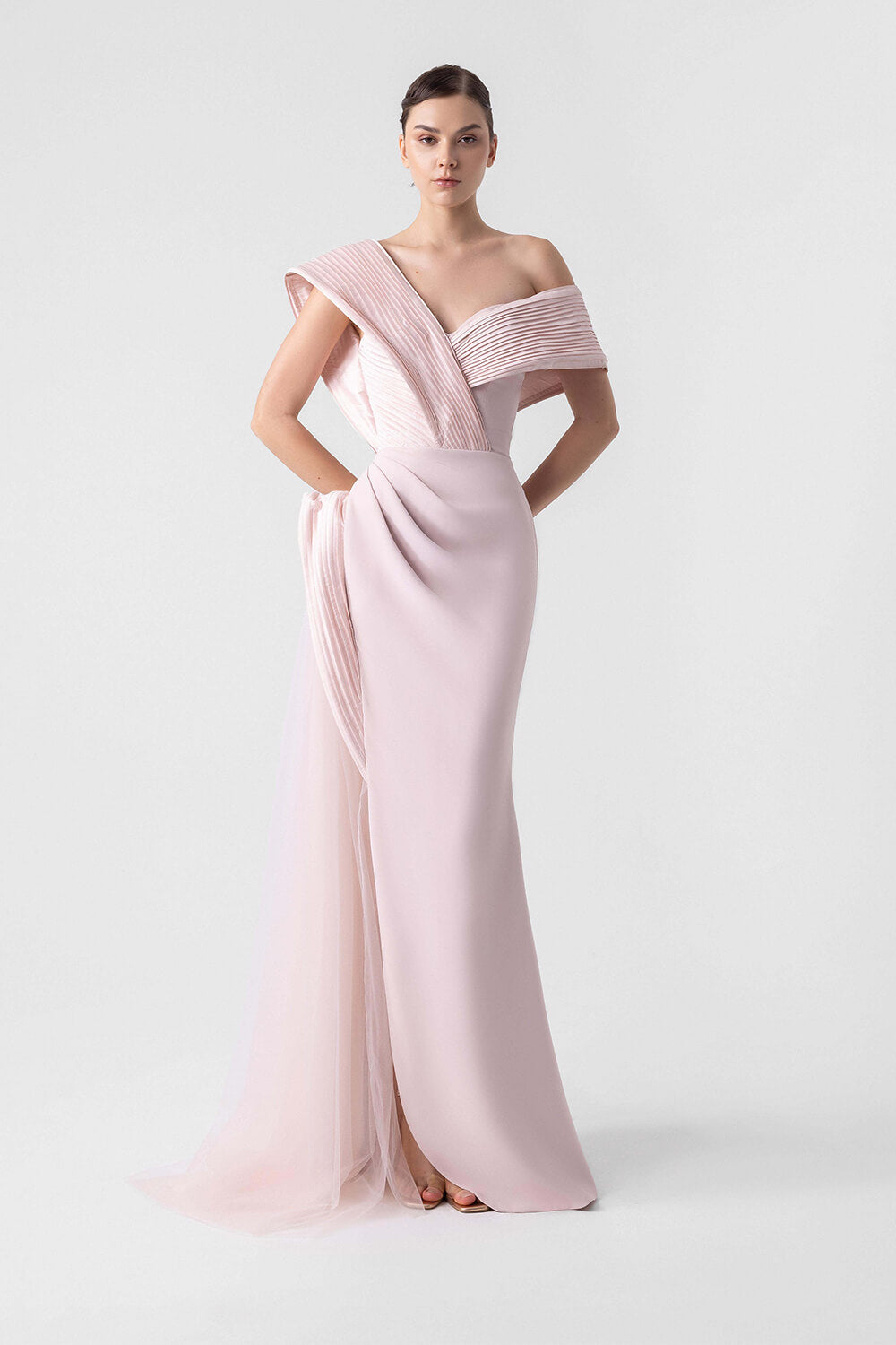 Gaby Charbachy, Pleated Evening Dress | Esposa