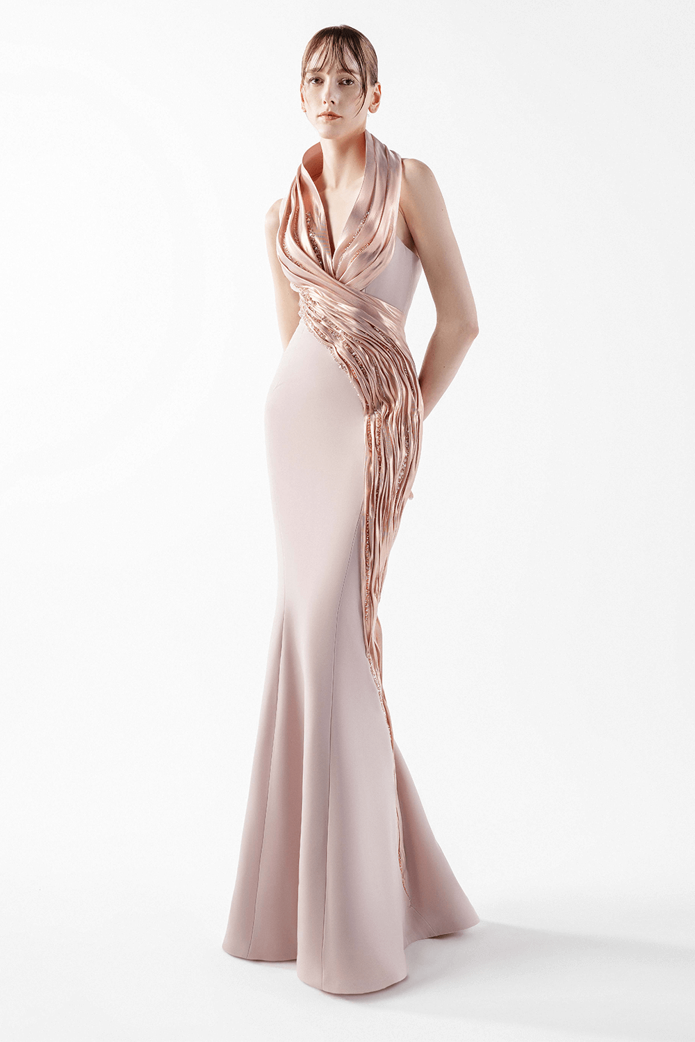 Gaby Charbachy, Architectural Mermaid Gown | Esposa