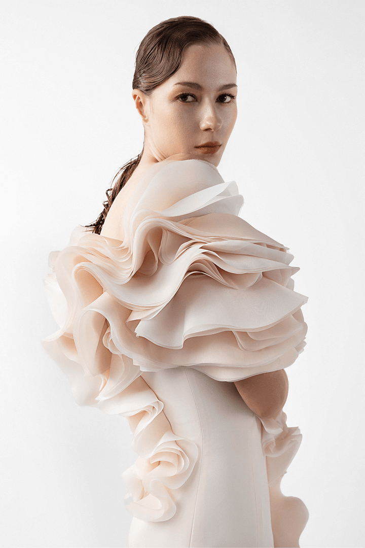 Gaby Charbachy, Ruffled Mermaid Gown | Esposa