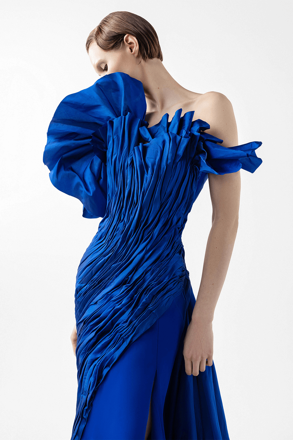 Gaby Charbachy, Pleated Mermaid Gown | Esposa