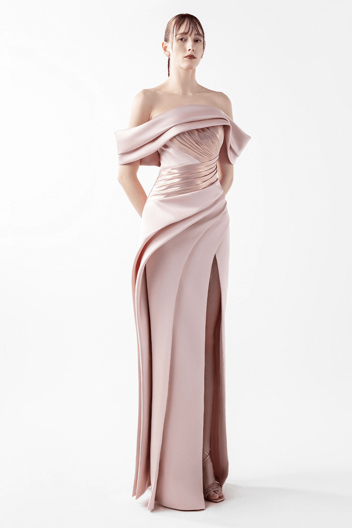 Gaby Charbachy, Elegant Straight Gown | Esposa