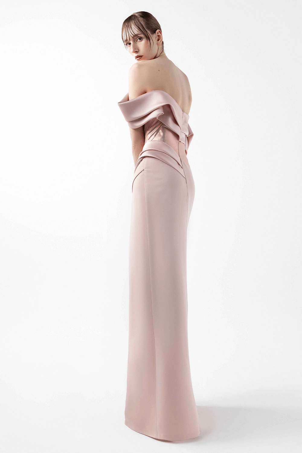 Gaby Charbachy, Elegant Straight Gown | Esposa