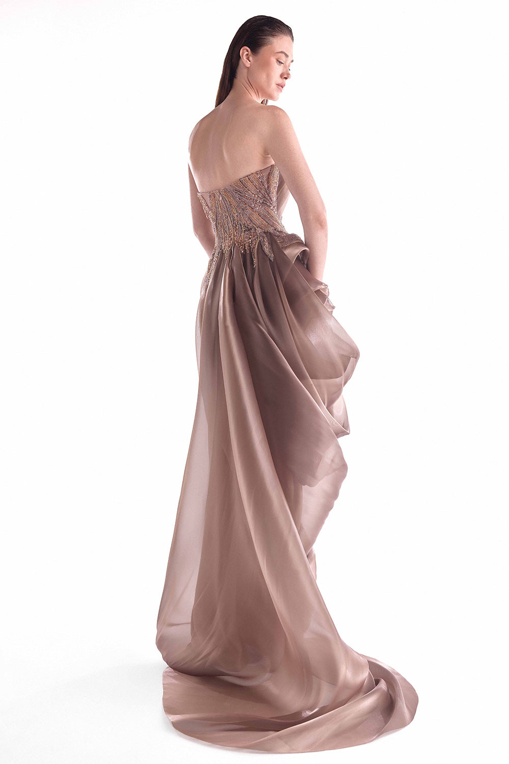 Gaby Charbachy, Draped Sculptural Evening Dress | Esposa
