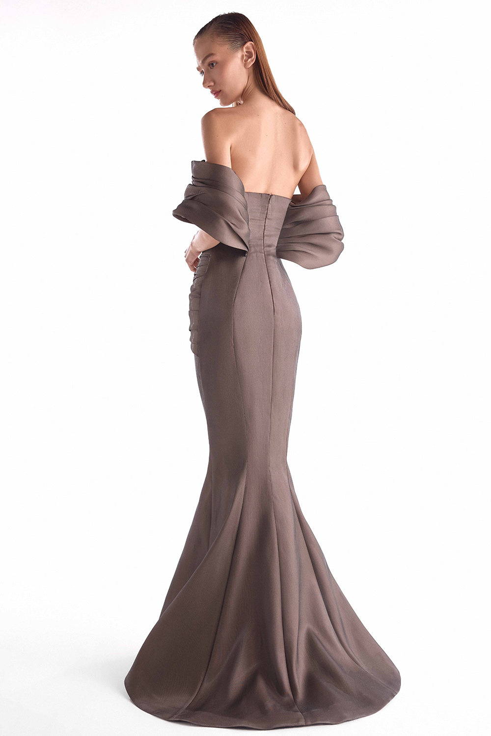 Gaby Charbachy, Draped Off-Shoulder Evening Dress | Esposa