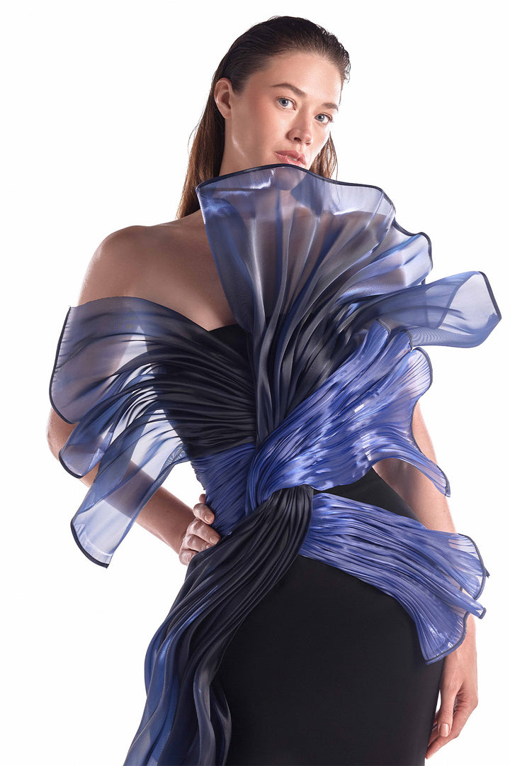 Gaby Charbachy, Sculptural Strapless Organza Dress | Esposa