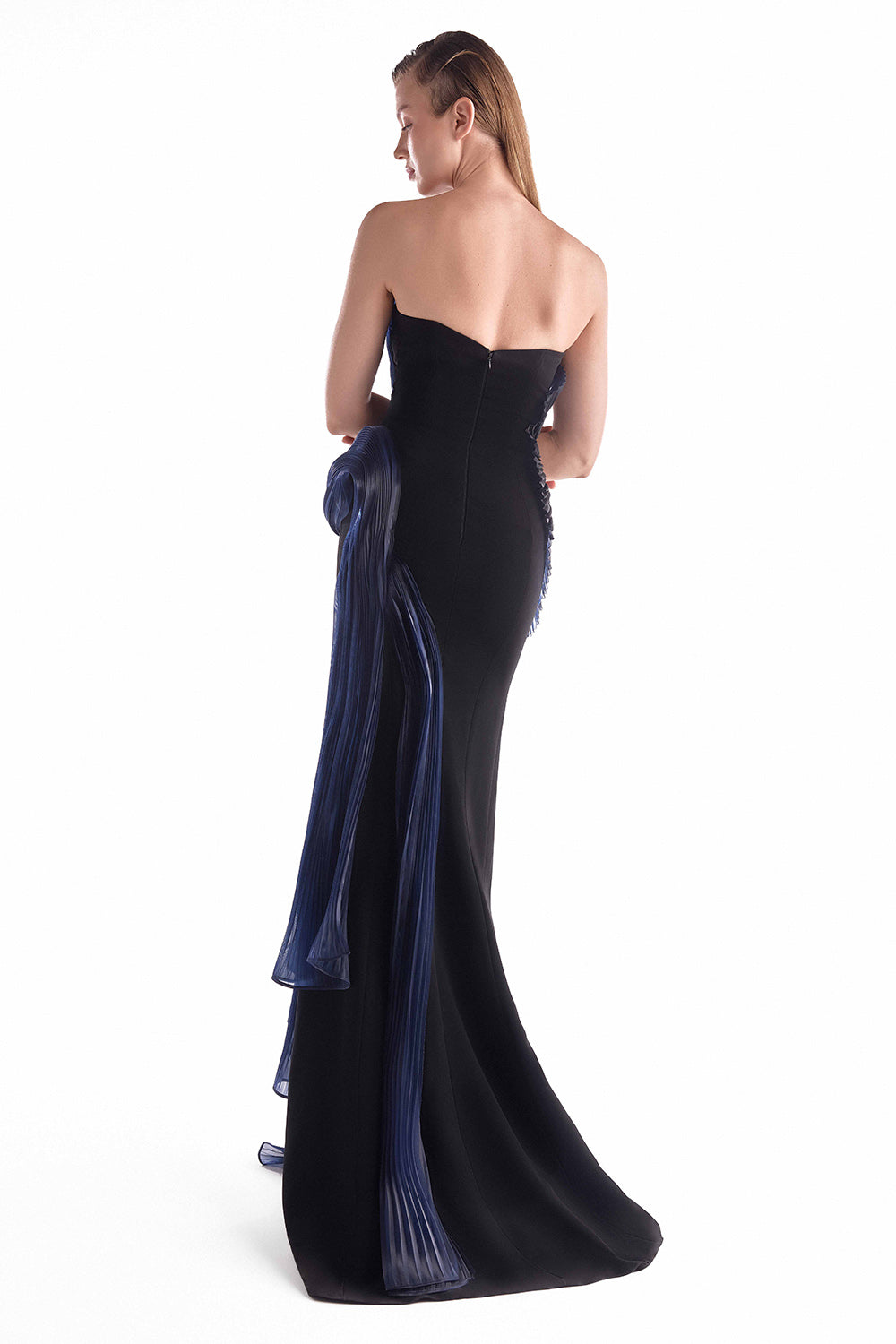 Gaby Charbachy, Sculptural Draped Evening Dress | Esposa