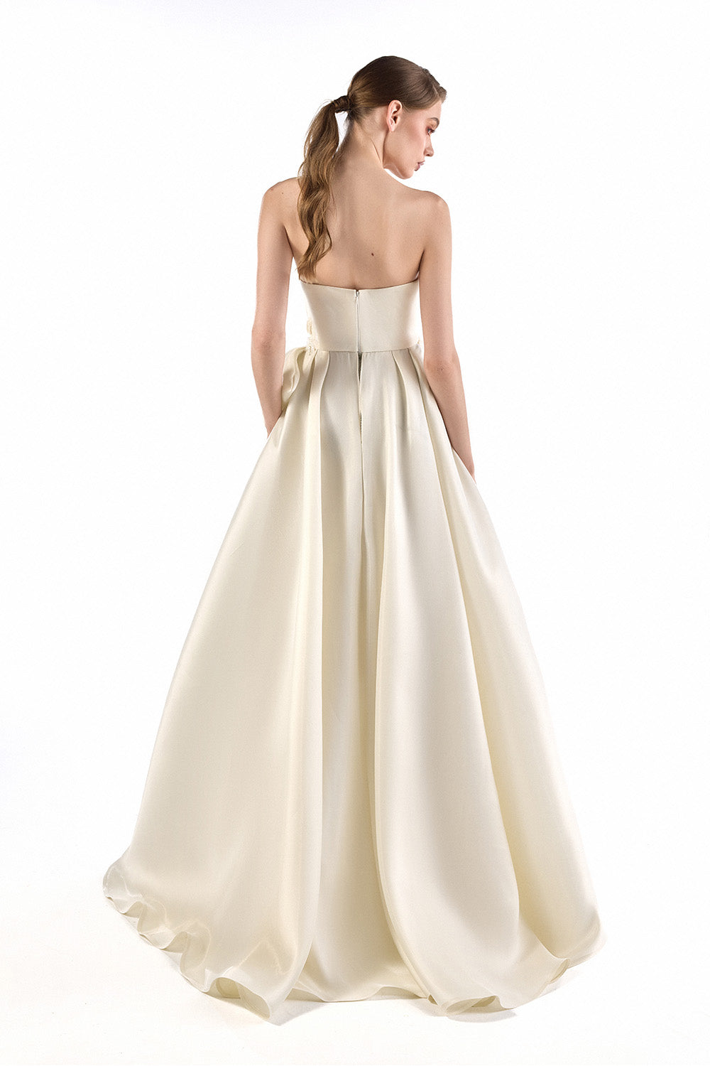 Gaby Charbachy, Draped Satin Couture Gown | Esposa