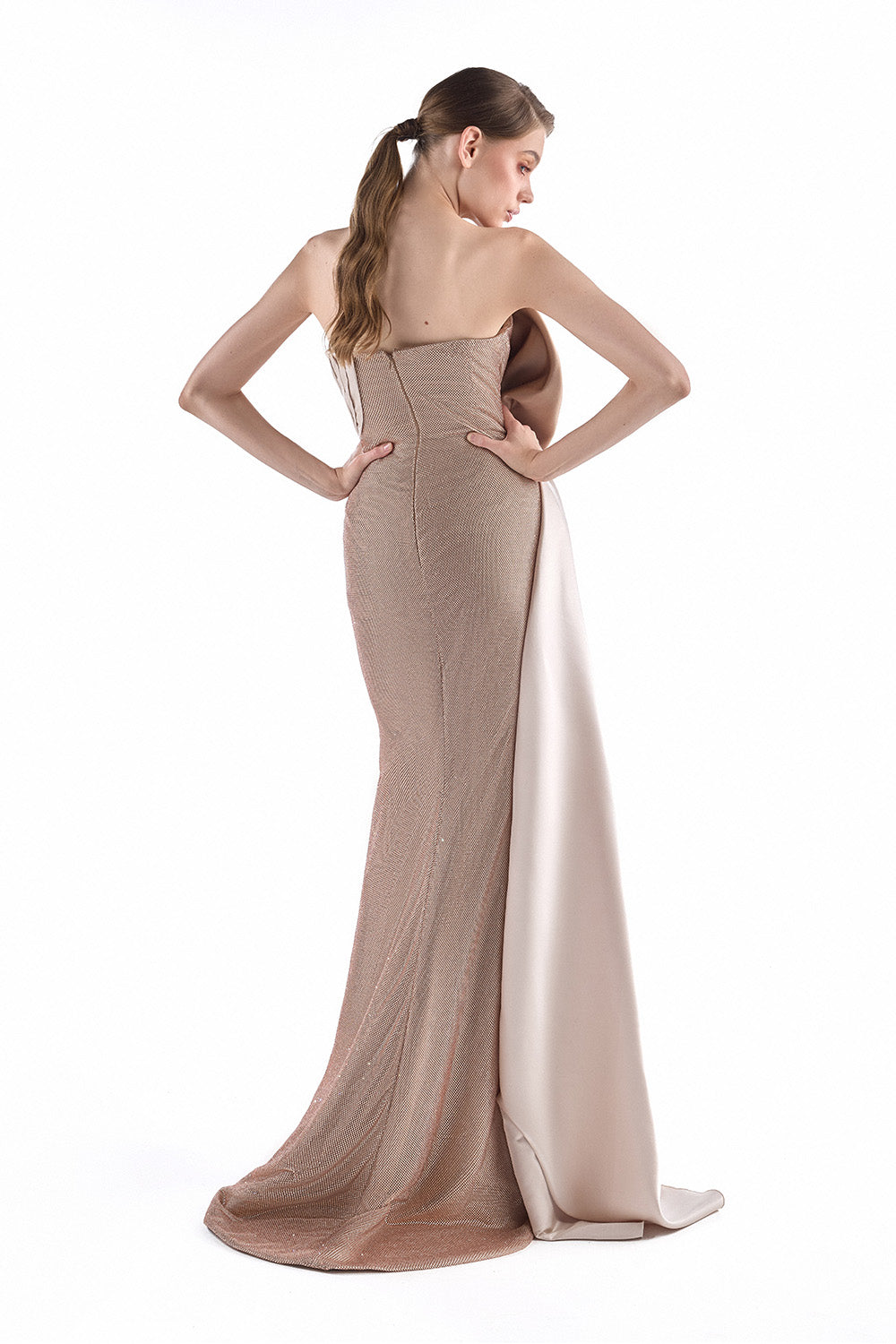 Gaby Charbachy, Sculptural Draped Satin Gown | Esposa