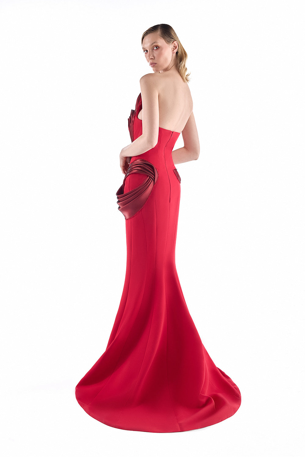 Gaby Charbachy, Sculptural Satin Mermaid Gown | Esposa