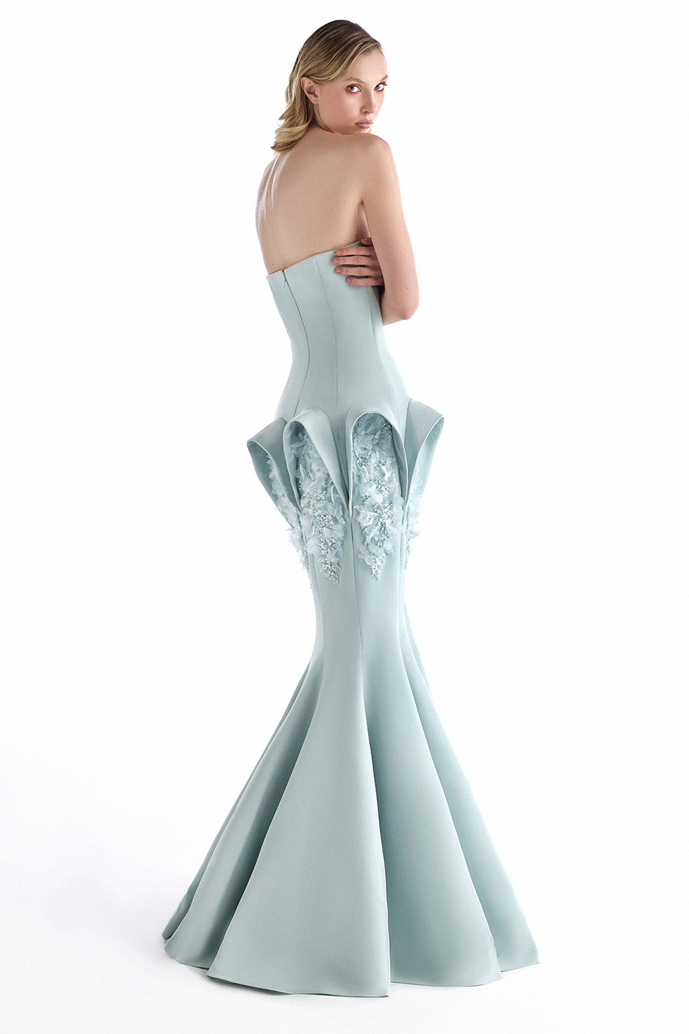 Gaby Charbachy, Sculptural Floral Mermaid Gown | Esposa
