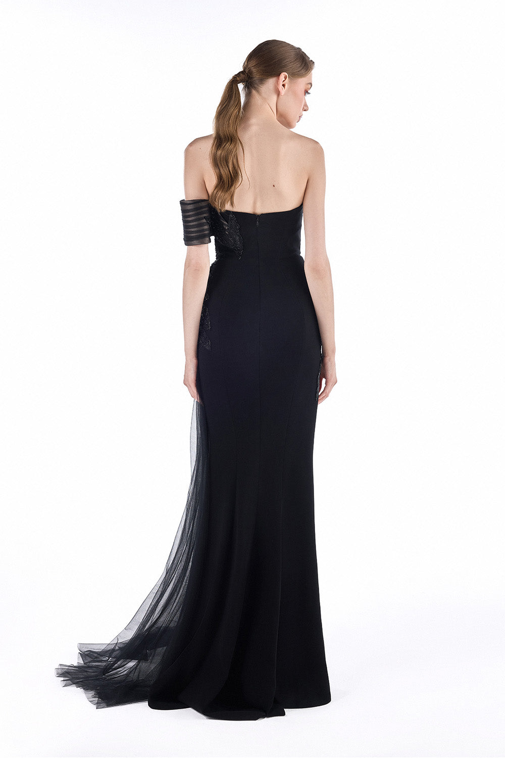 Gaby Charbachy, Ethereal Embellished Off-Shoulder Gown | Esposa