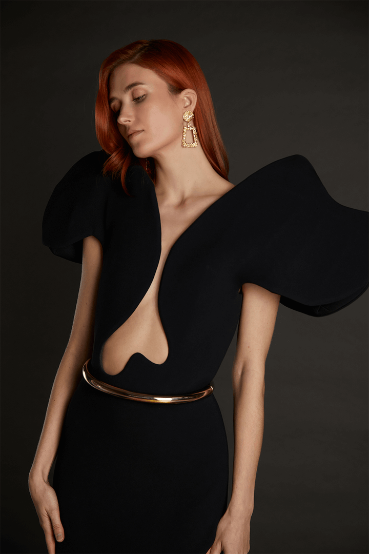 Isabel Sanchis, Sculptural Straight Gown | Esposa