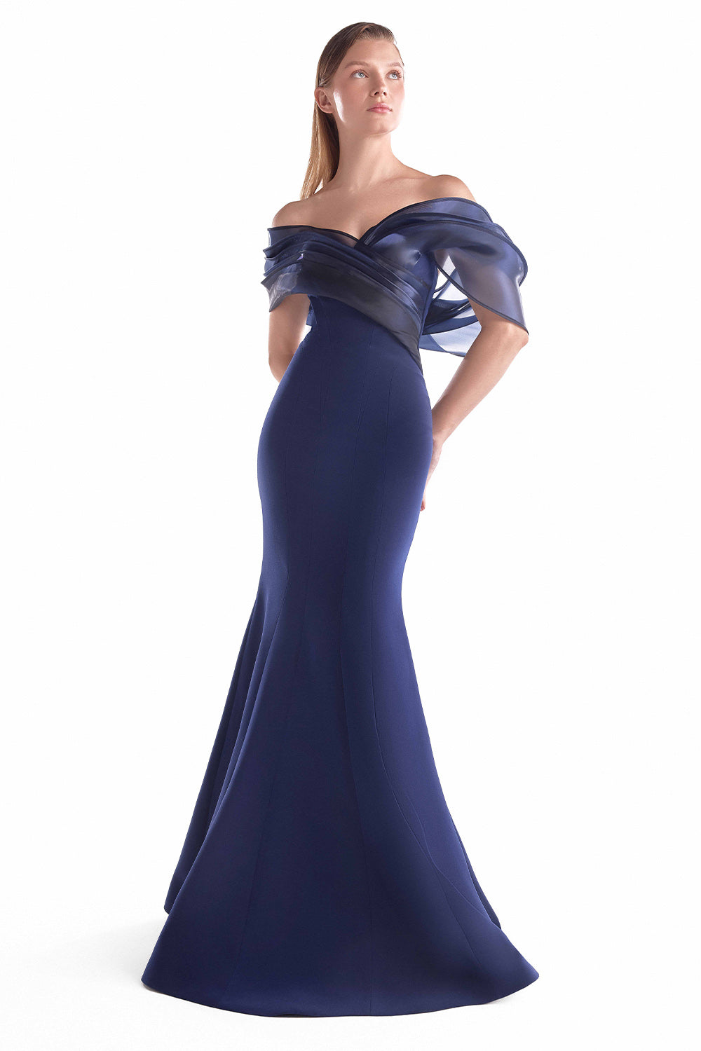 Gaby Charbachy, Draped Off-Shoulder Mermaid Dress | Esposa