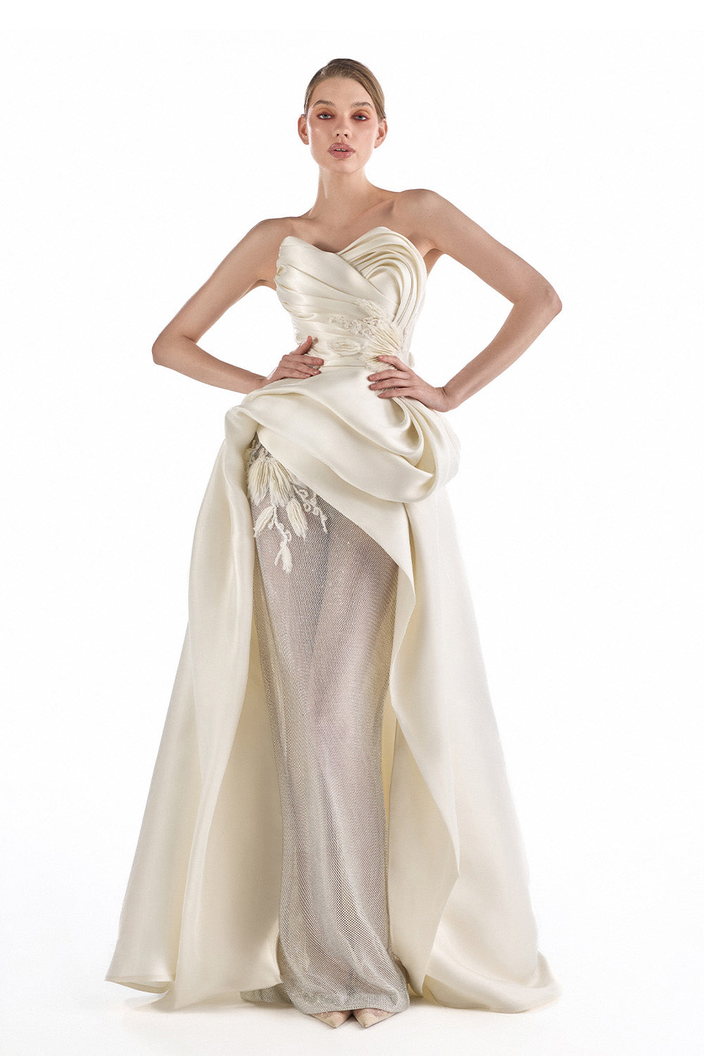Gaby Charbachy, Draped Satin Couture Gown | Esposa