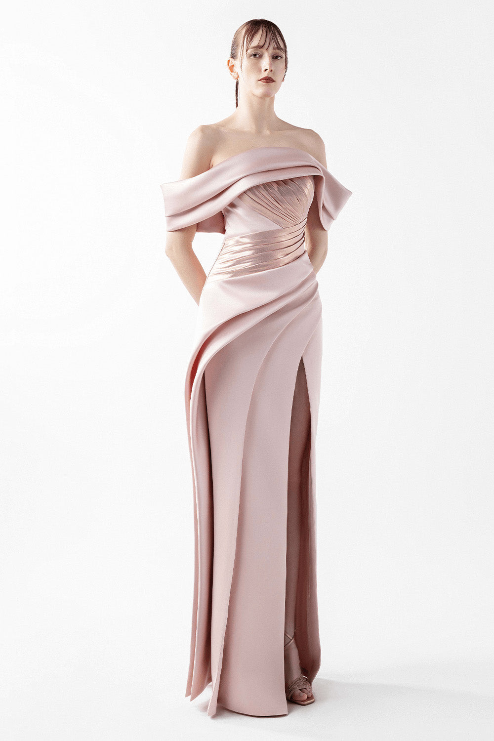 Gaby Charbachy, Elegant Straight Gown | Esposa