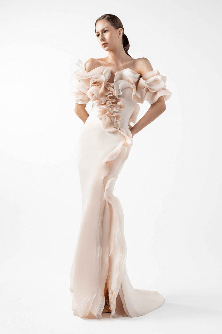 Gaby Charbachy, Ruffled Mermaid Gown | Esposa
