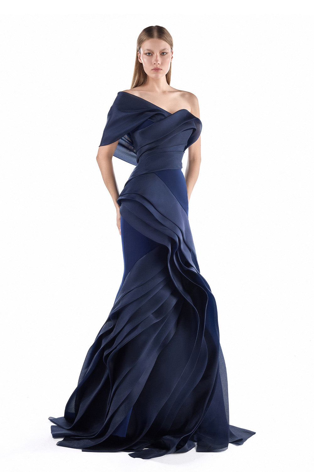 Gaby Charbachy, Sculptural Organza Gown | Esposa