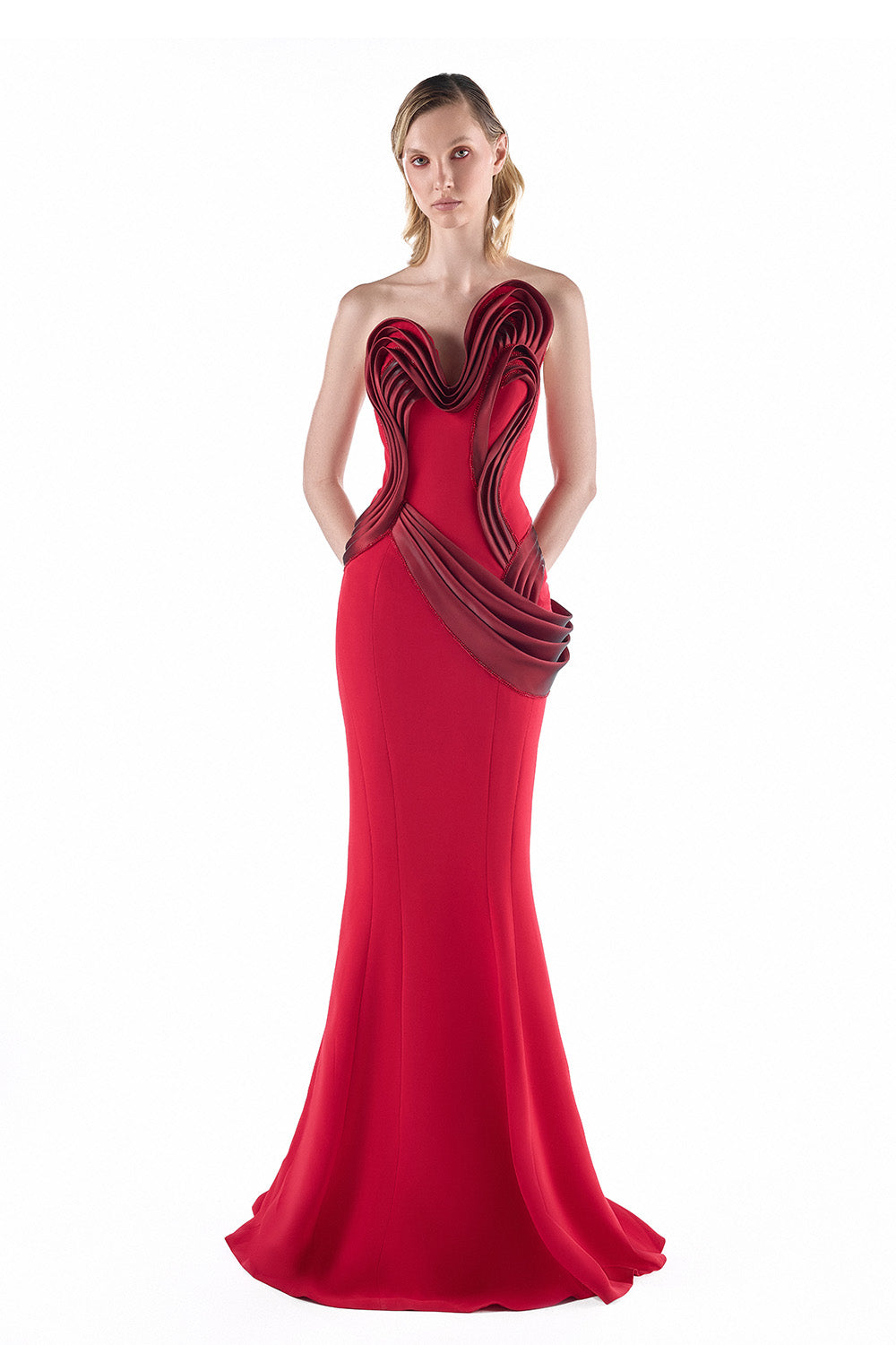 Gaby Charbachy, Sculptural Satin Mermaid Gown | Esposa