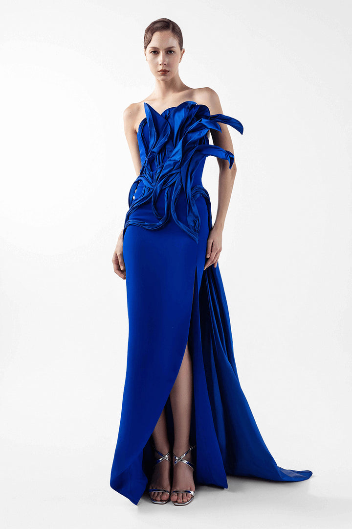 Gaby Charbachy, Sculptural Straight Gown | Esposa