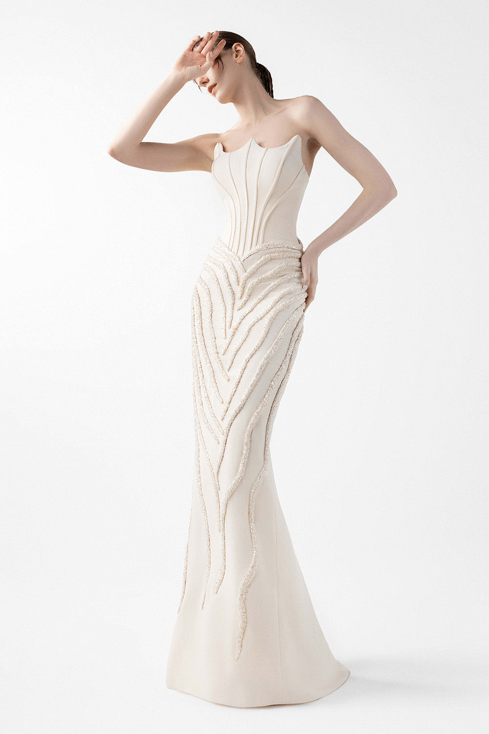 Gaby Charbachy, Structured Mermaid Gown | Esposa