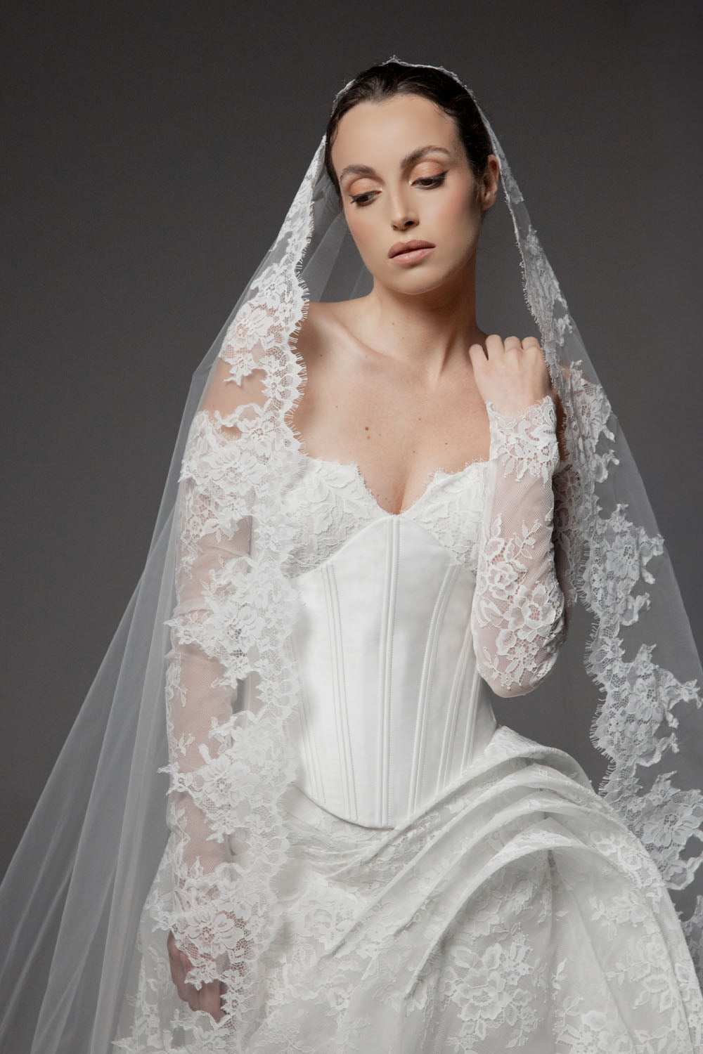 Plume by Kristie, Gemini, Romantic Lace A-Line Gown | Esposa