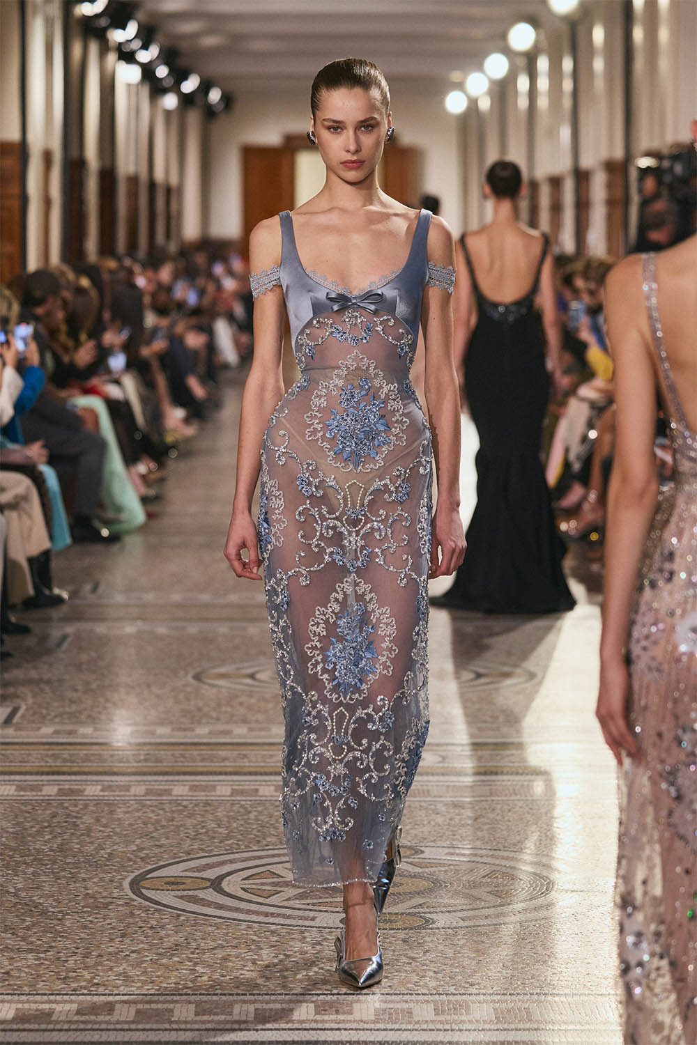 Georges Hobeika, Crystal Lace Straight Dress | Esposa