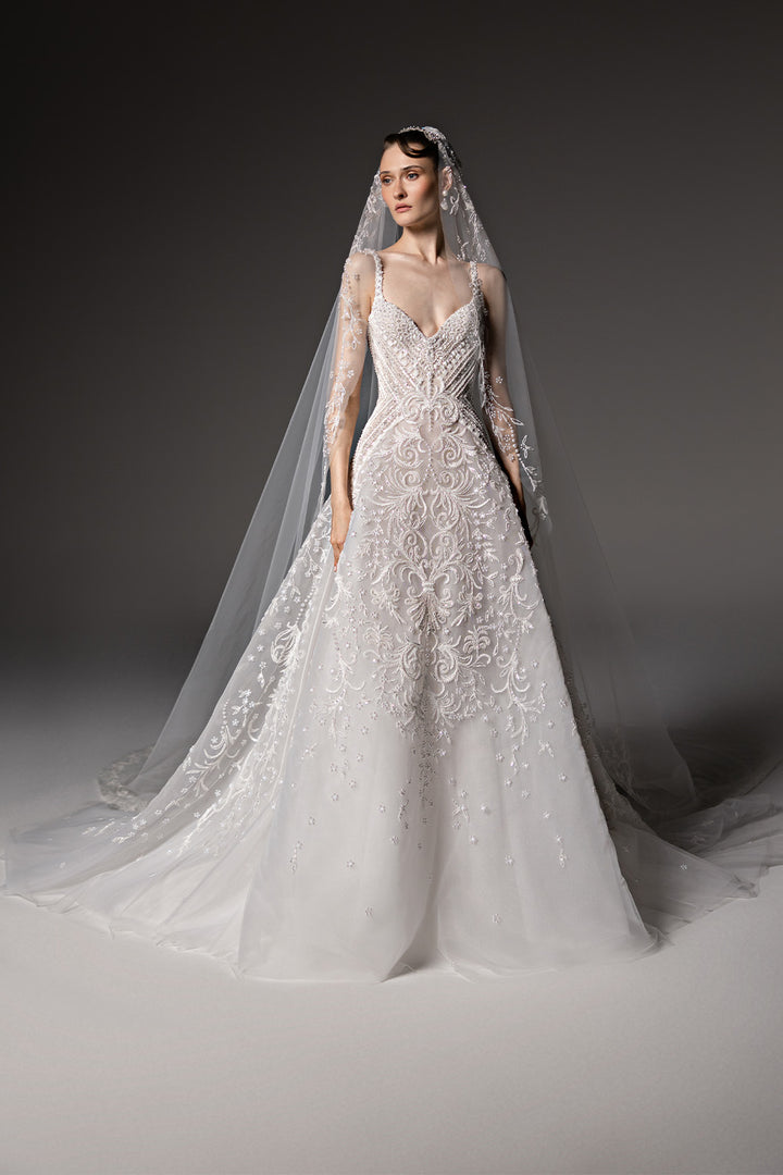 Georges Hobeika, Embroidered A-Line Bridal Gown | Esposa