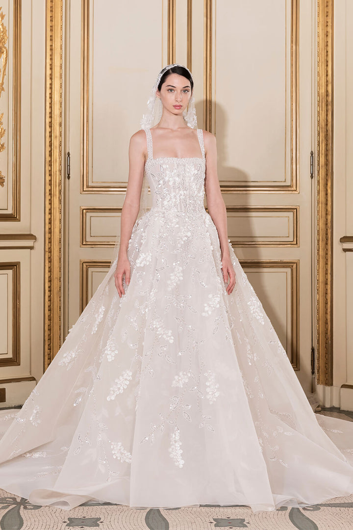 Georges Hobeika, Square Neckline Gown | Esposa