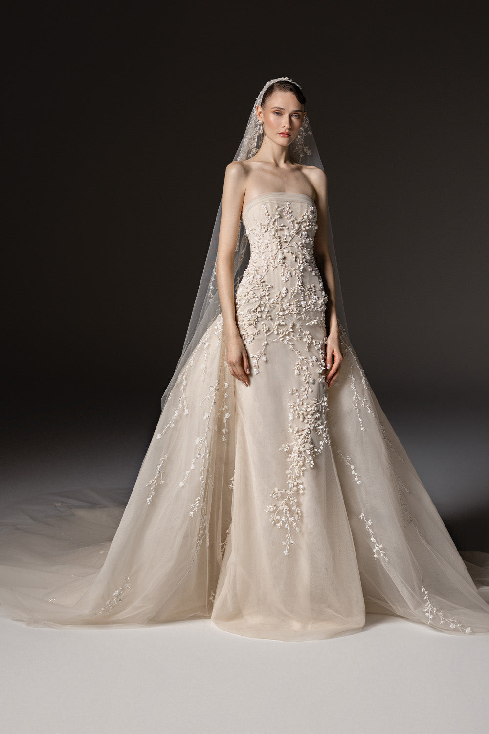Georges Hobeika, Strapless Embroidered Bridal Gown | Esposa