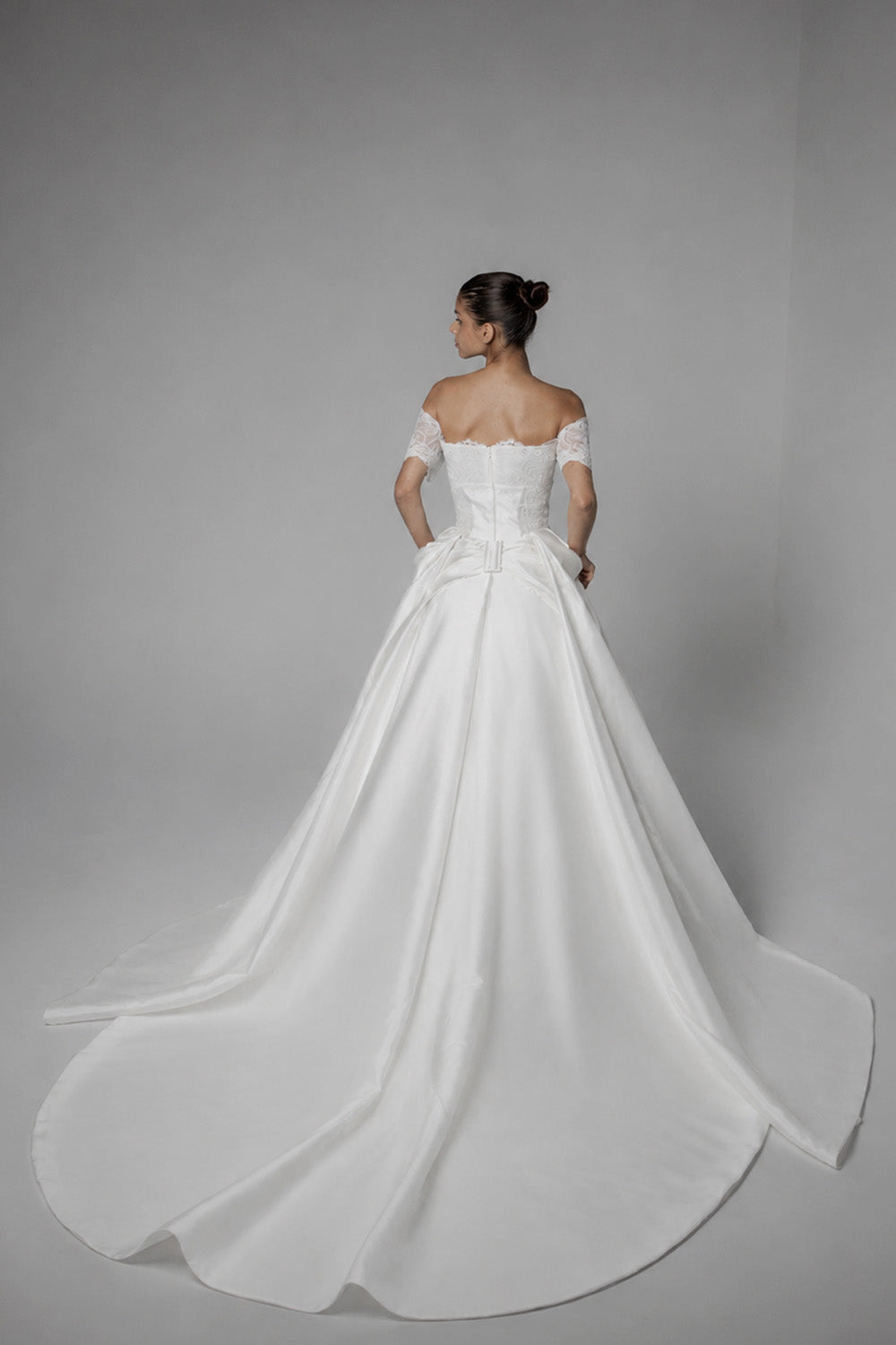 Plume by Kristie, Gretel, Modern A-Line Gown | Esposa