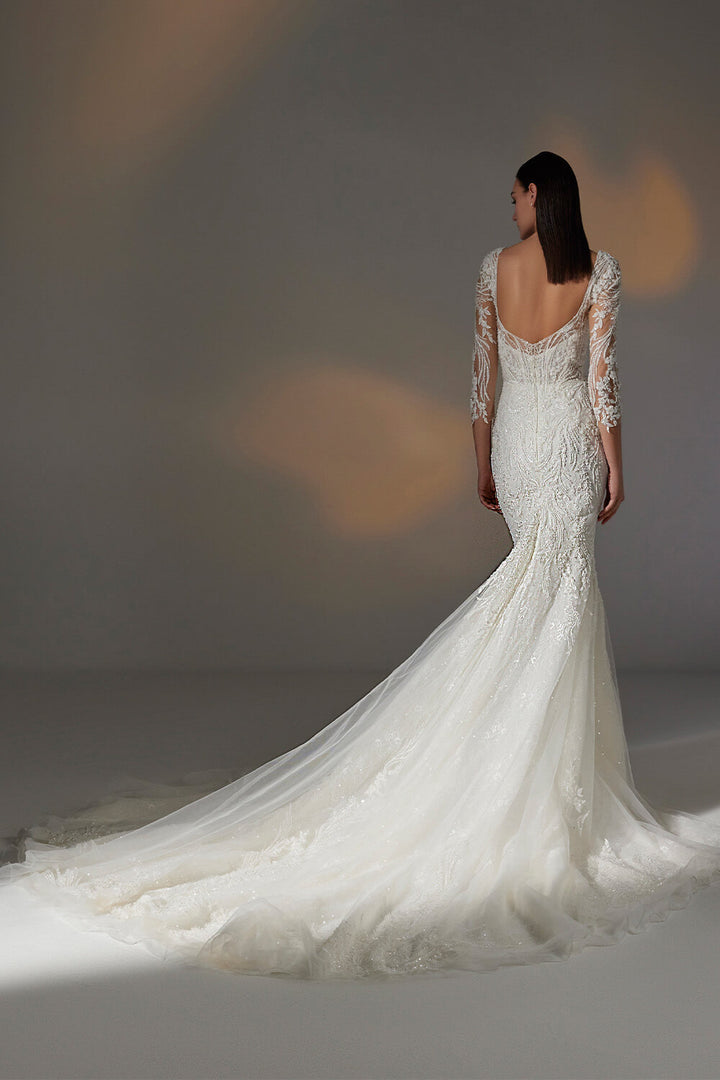 Pronovias Privée, Beaded Mermaid Dress | Esposa