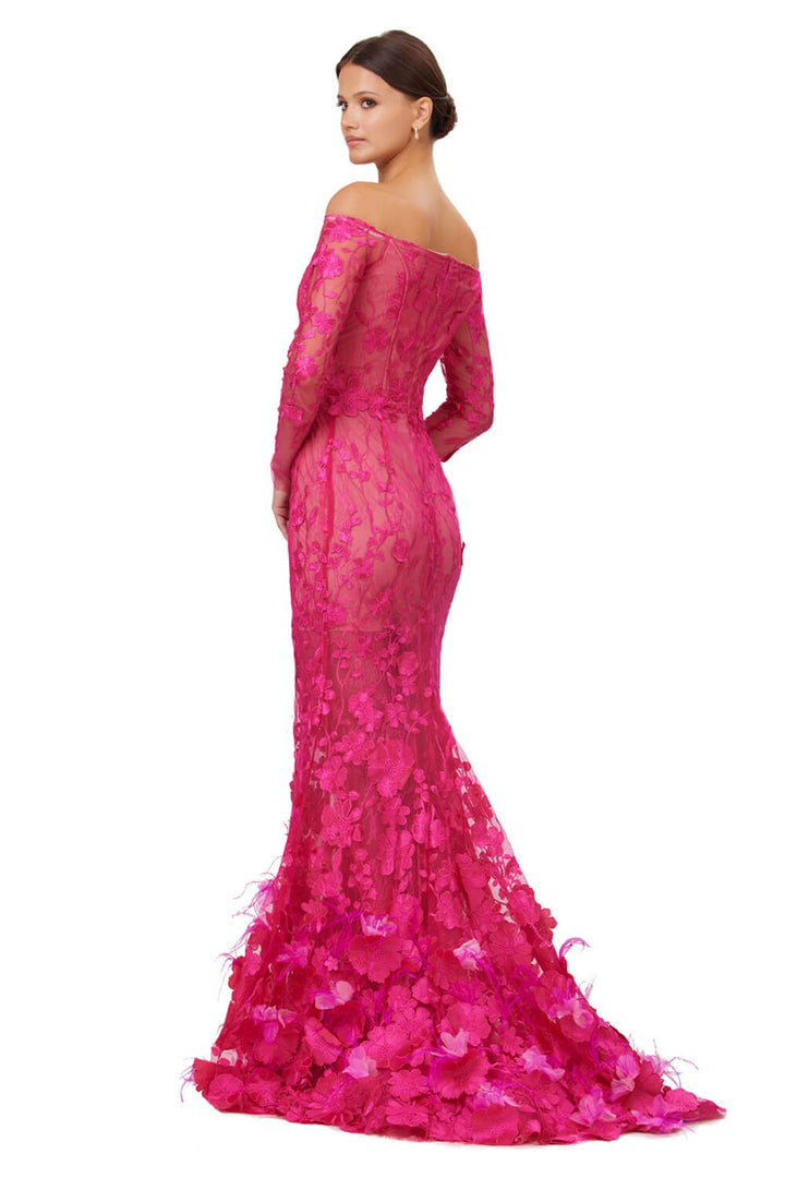 O'Blanc, Embroidered Mermaid Dress | Esposa