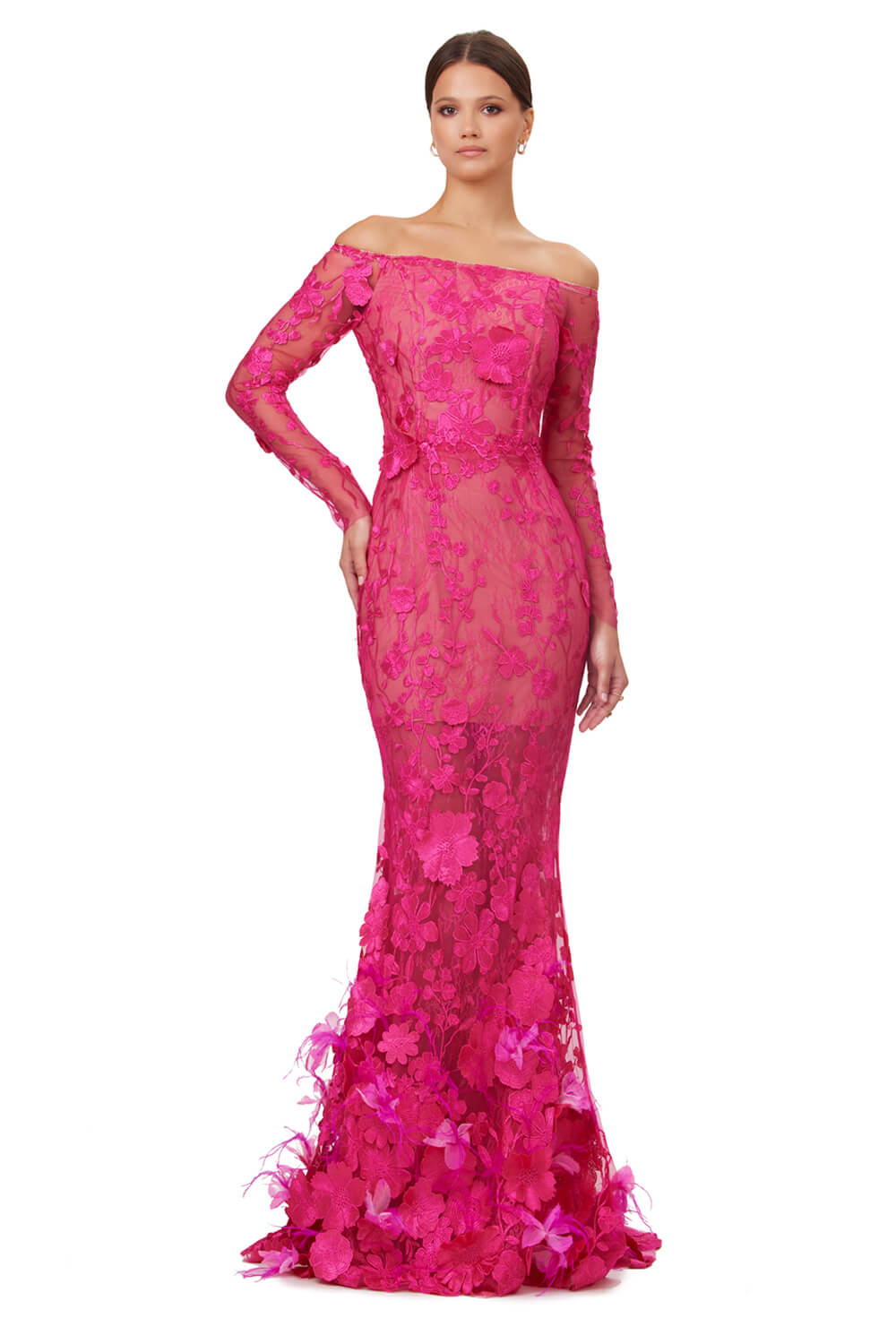 O'Blanc, Embroidered Mermaid Dress | Esposa