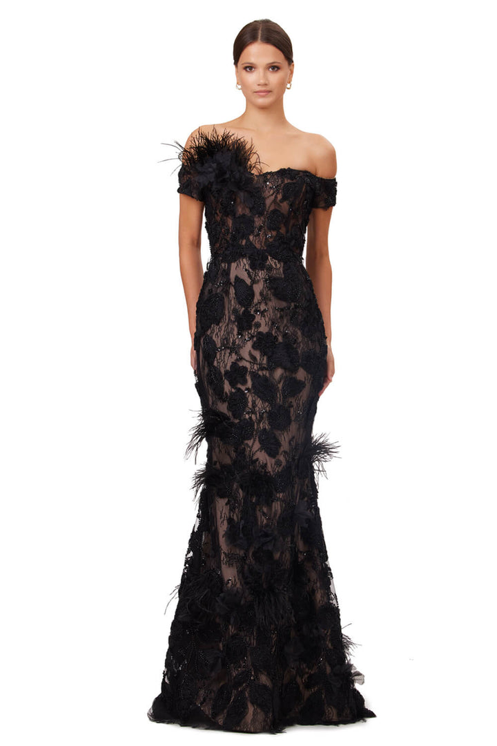 O'Blanc, Beaded Mermaid Dress | Esposa