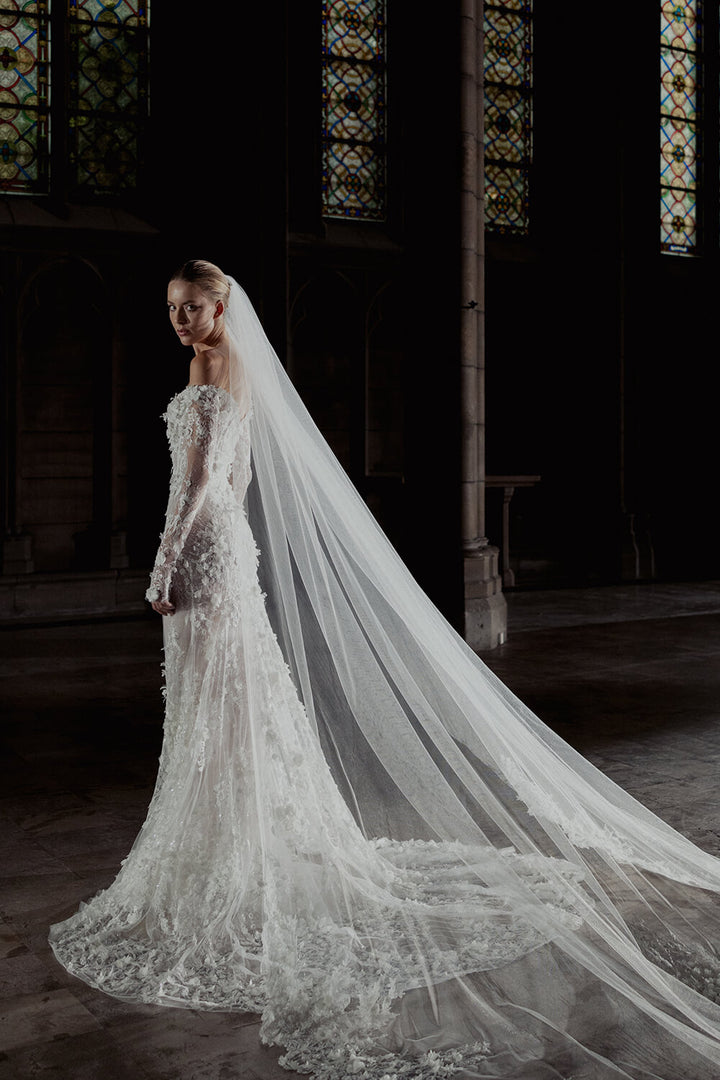 Zuhair Murad, Off-Shoulder Floral Gown | Esposa