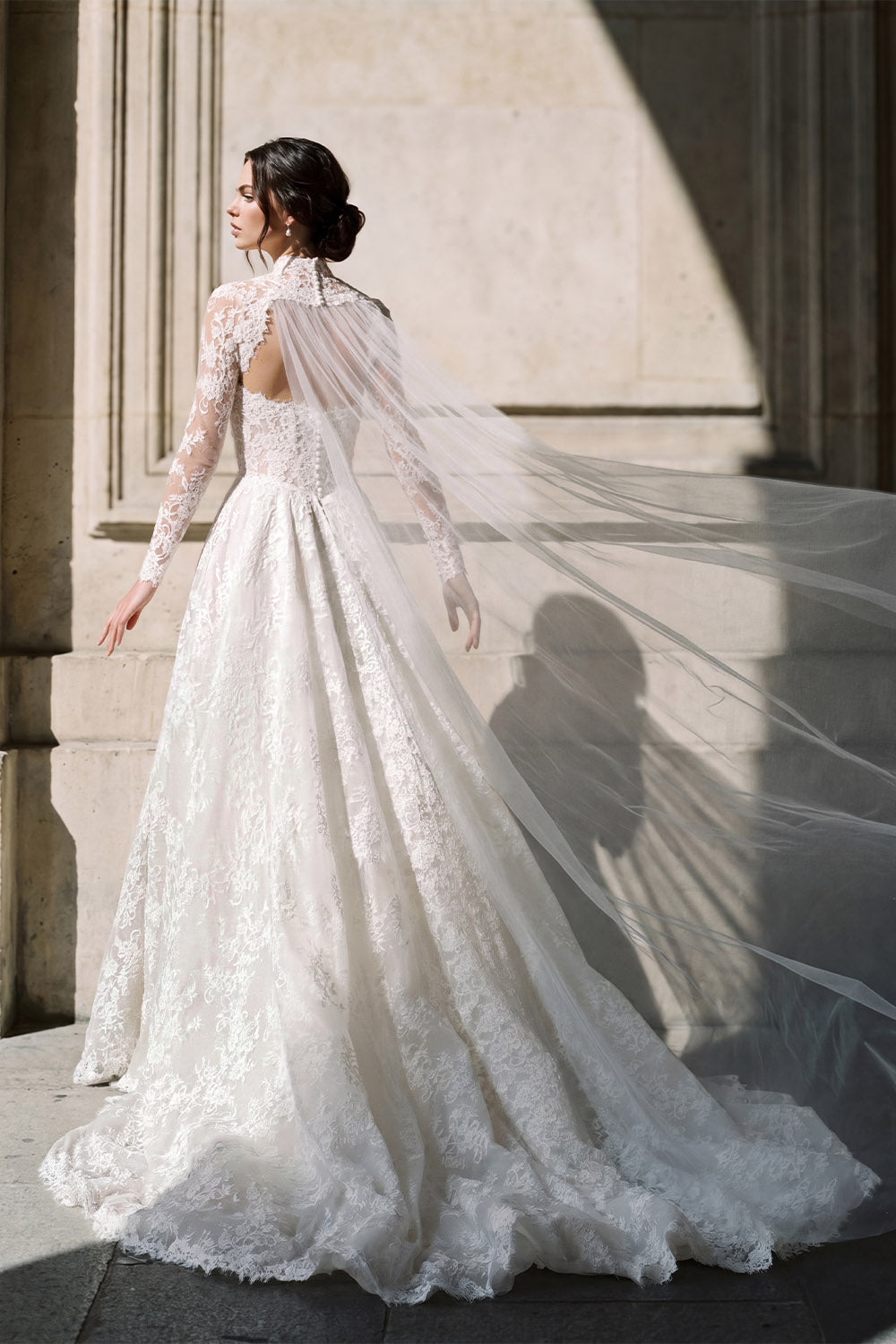 Pronovias Privée, Hedyx, Romantic Lace A-Line Gown | Esposa