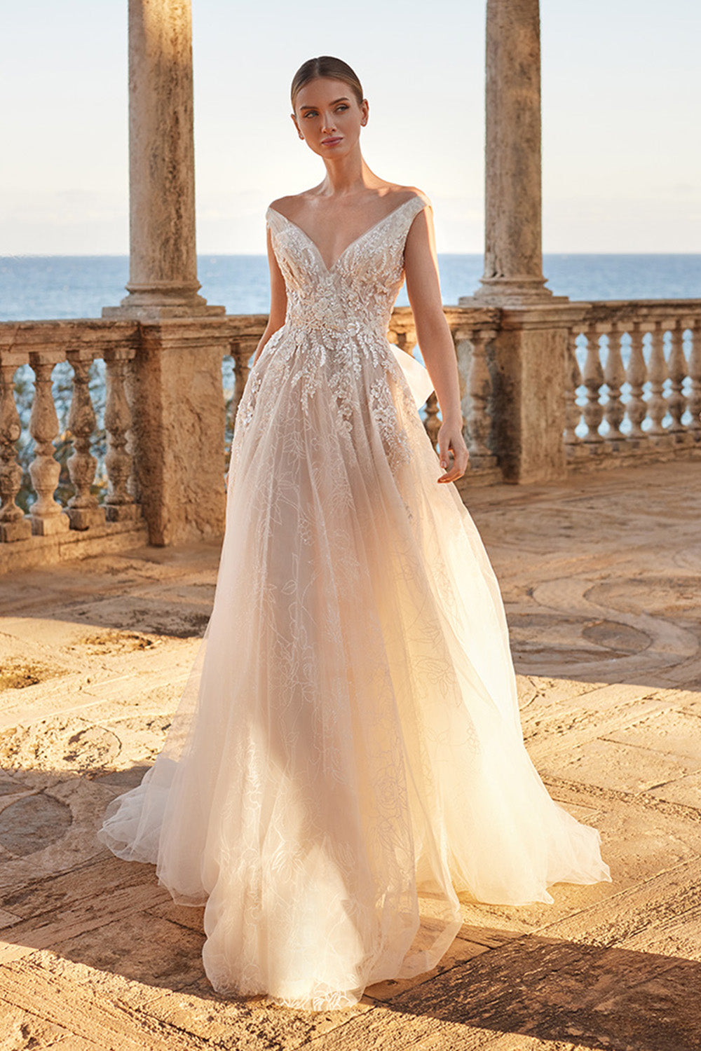 Pronovias, Floral A-line Gown | Espsoa