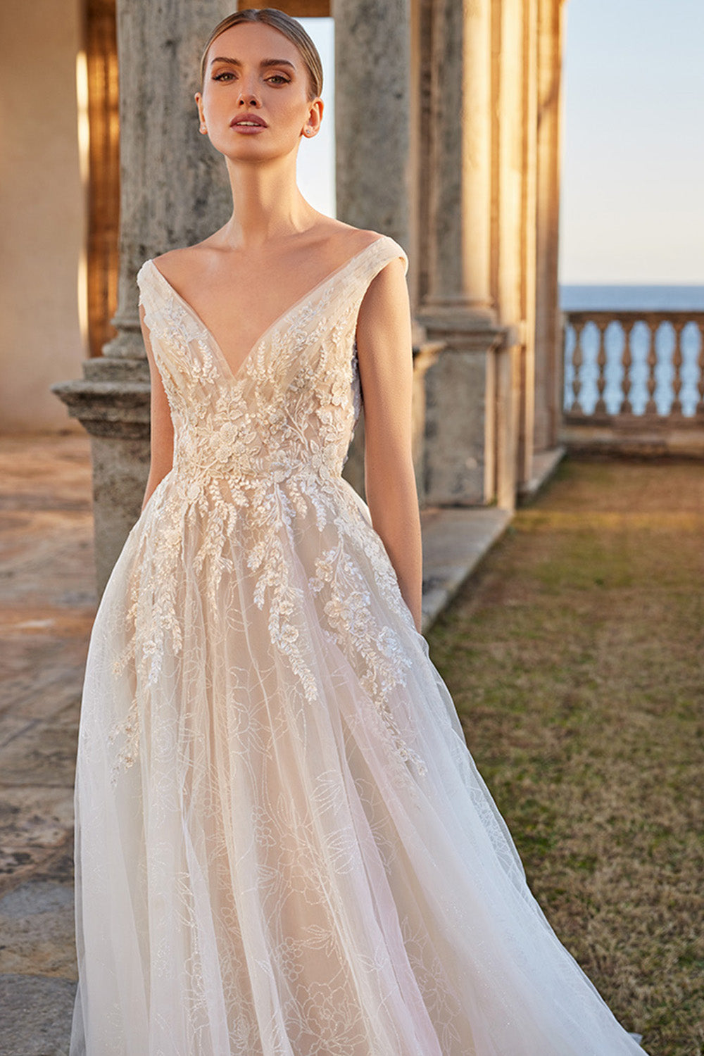 Pronovias, Floral A-line Gown | Espsoa