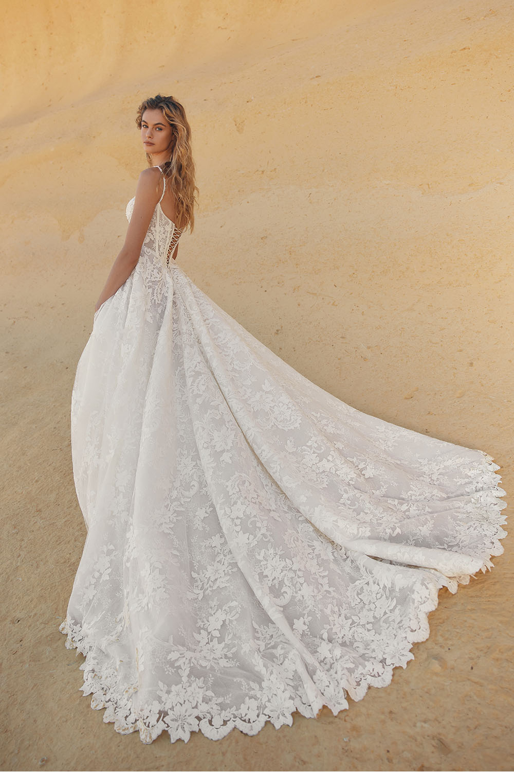 Eva Lendel, Illume, Romantic A-Line Lace Bridal Gown | Esposa