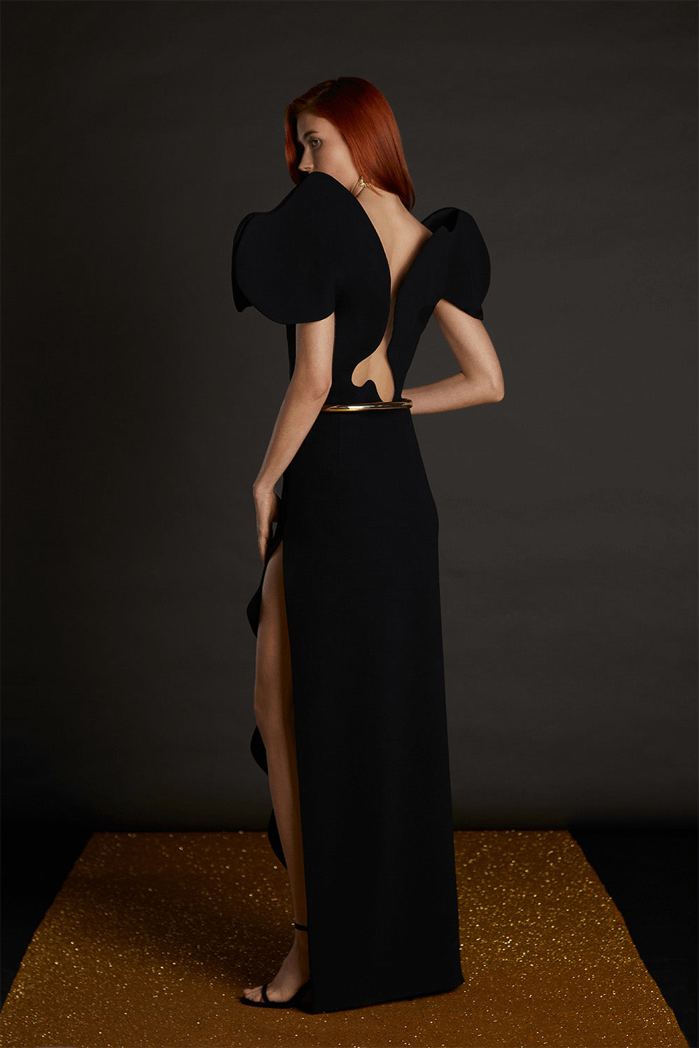 Isabel Sanchis, Gabarain, Sculptural Straight Gown | Esposa