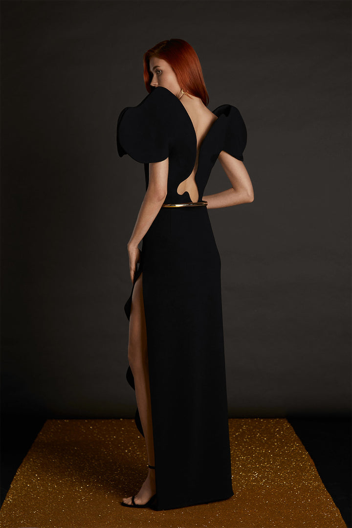 Isabel Sanchis, Gabarain, Sculptural Straight Gown | Esposa