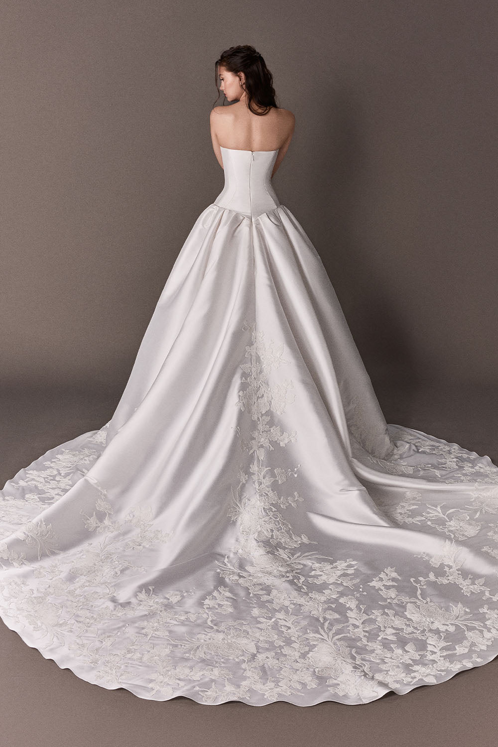 Plume by Kristie, Jasmine, Royal Satin Ball Gown | Esposa