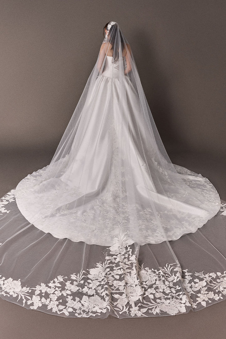 Plume by Kristie, Jasmine, Royal Satin Ball Gown | Esposa