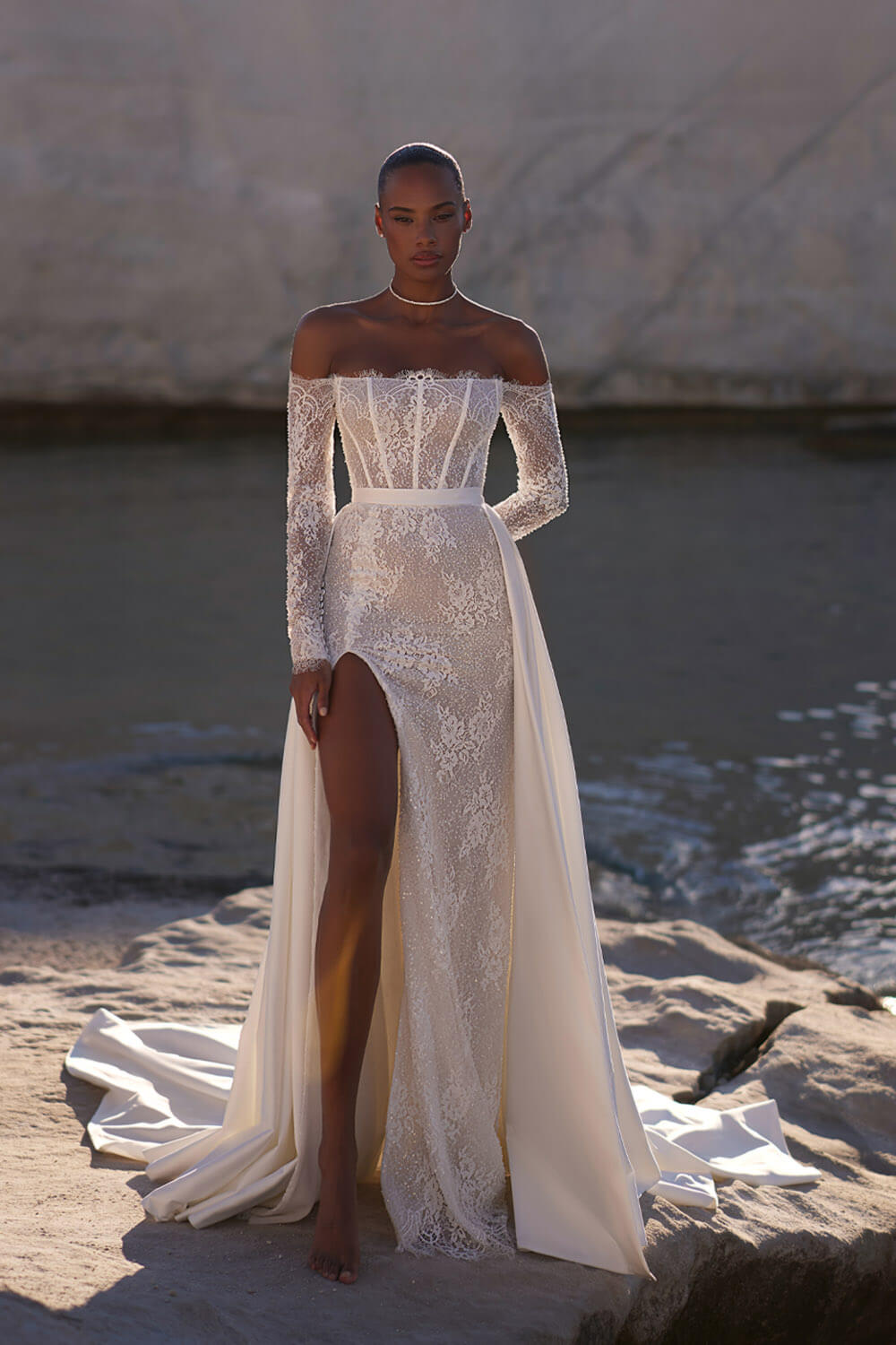 Eva Lendel, Sleeved Lace Dress | Esposa