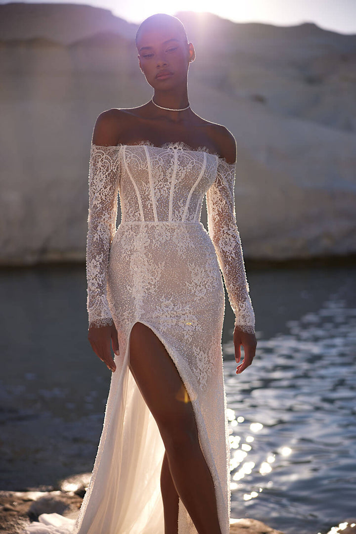 Eva Lendel, Sleeved Lace Dress | Esposa