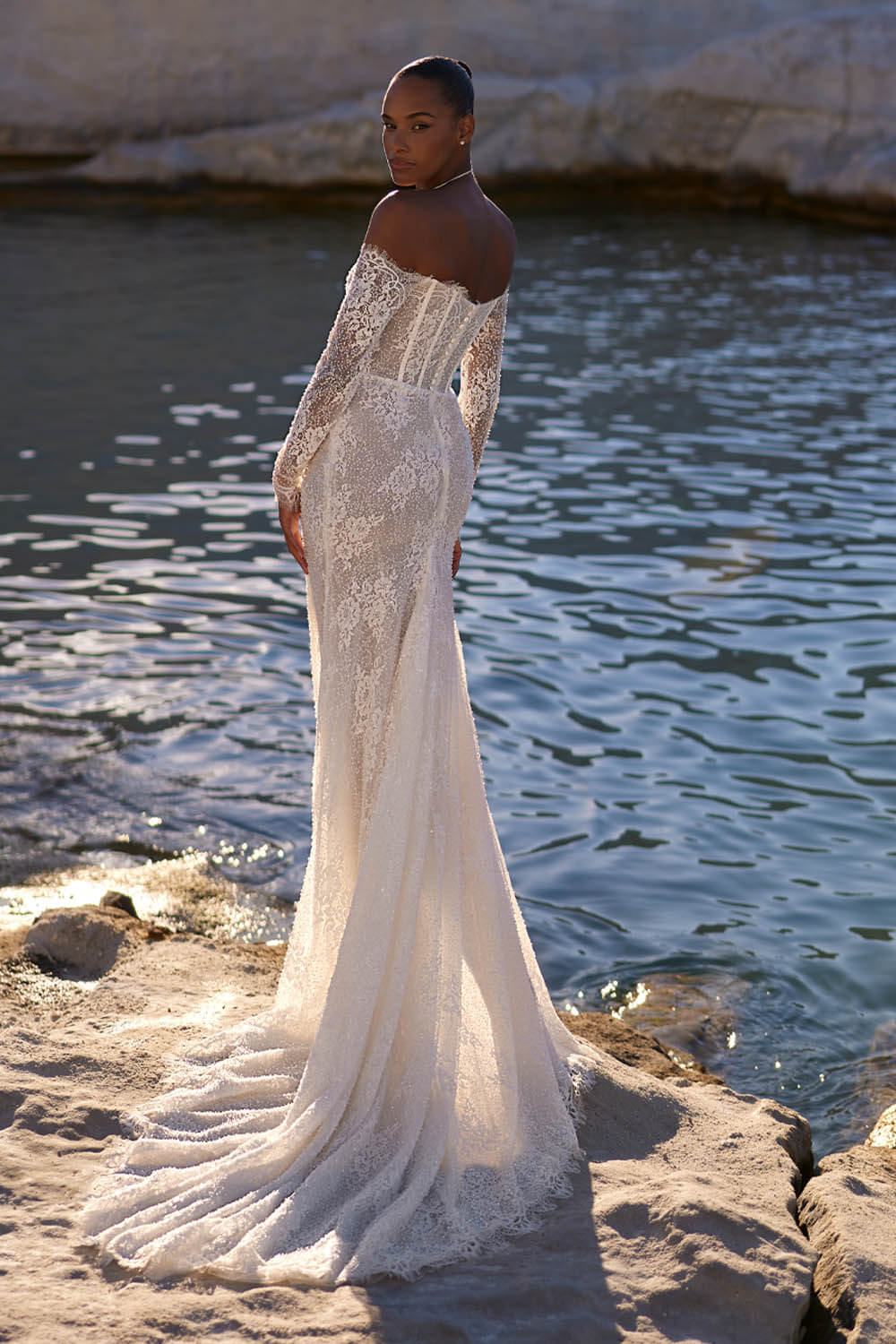 Eva Lendel, Sleeved Lace Dress | Esposa