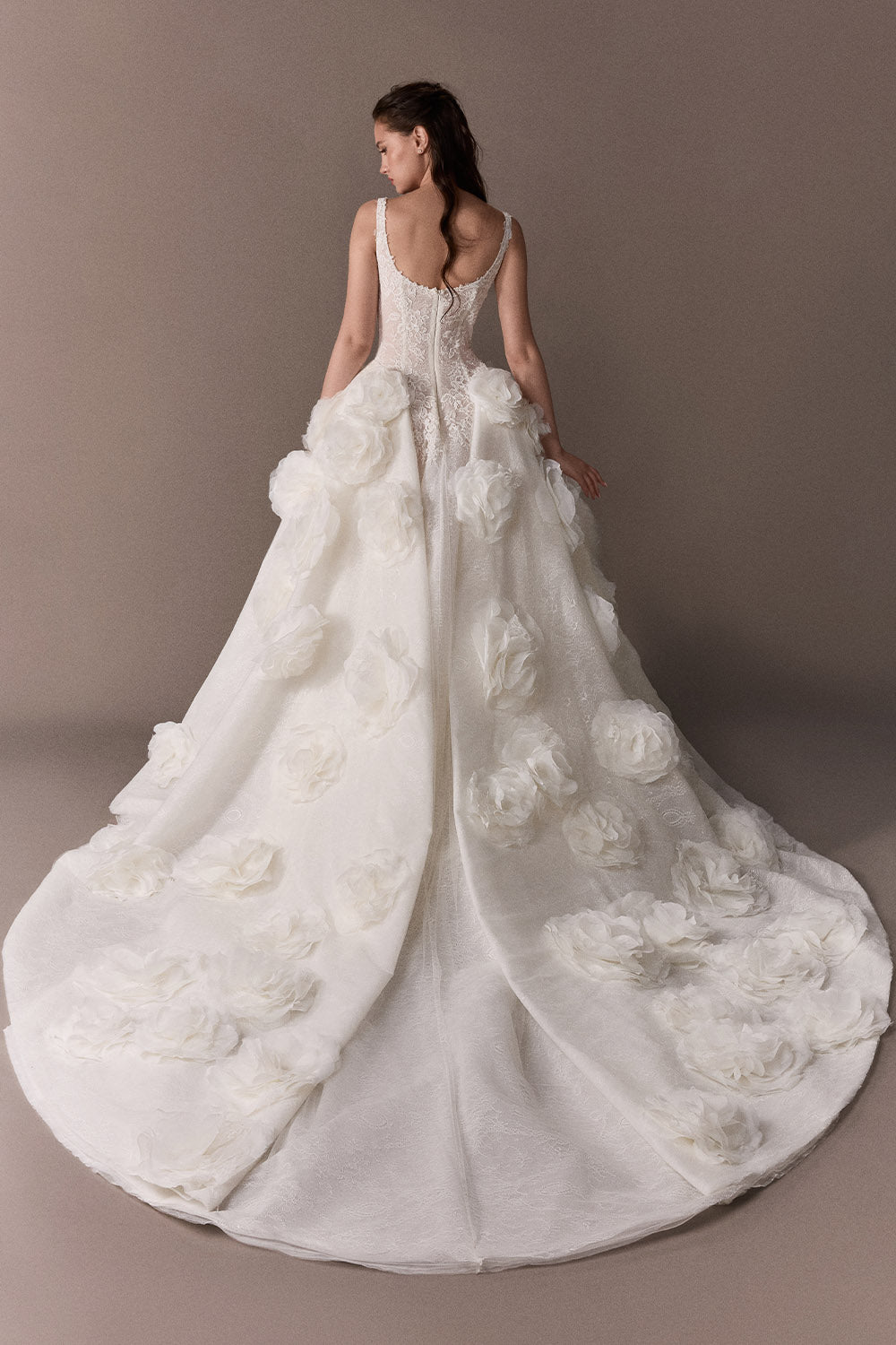 Plume by Kristie, Jessica, Romantic Floral Ball Gown | Esposa