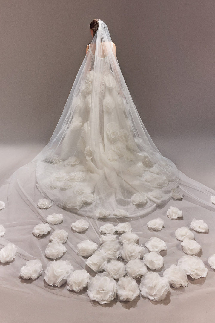 Plume by Kristie, Jessica, Romantic Floral Ball Gown | Esposa