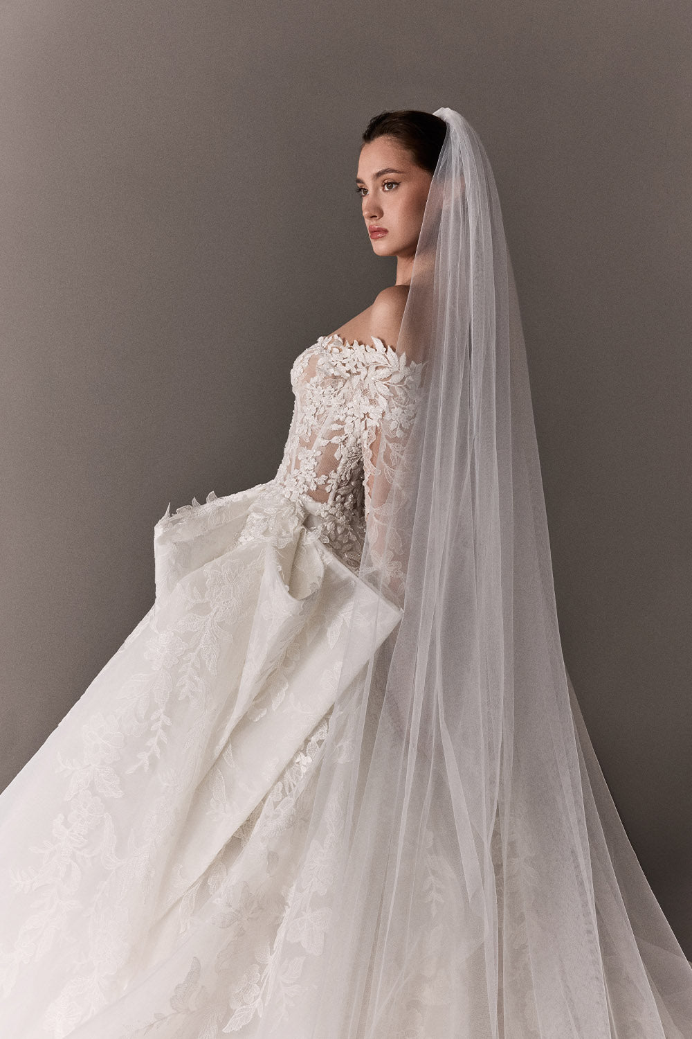 Plume by Kristie, Jodie, Sculpted Lace Ball Gown | Esposa