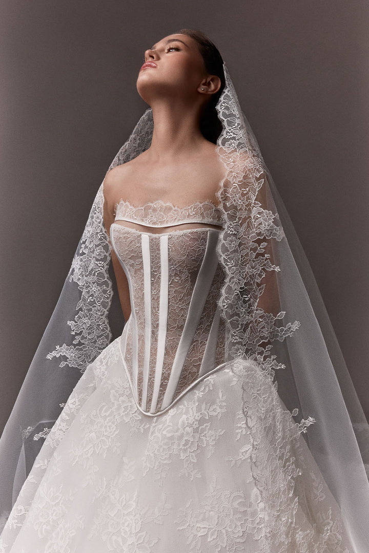 Plume by Kristie, Jules, Enchanting Lace Ball Gown | Esposa